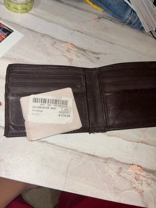Portafoglio Gucci monogramma con strisce
