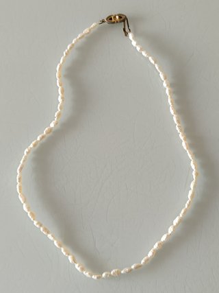 Collar Perlas Naturales Barrocas Blancas