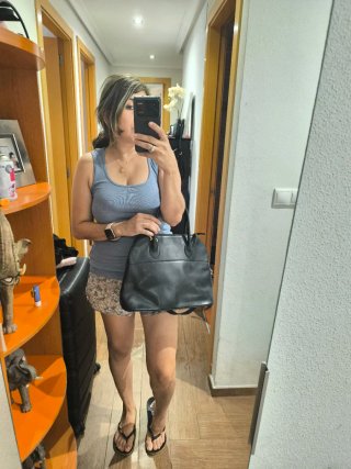 Bolso de piel negro Corte Inglés