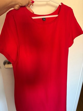 Vestito corto rosso da donna