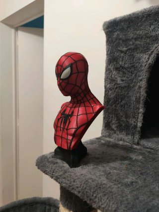 Busto Spiderman 3D multicolor a medida