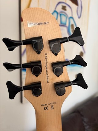 Bajo H. Benton 6 cuerdas Fretless