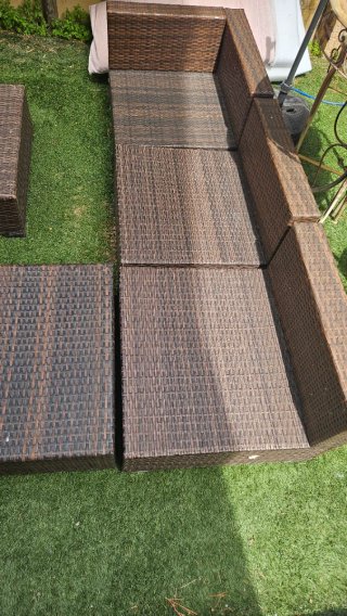 Conjunto de jardín ratán sintético