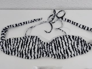 Arena bikini bandeau allover mujer