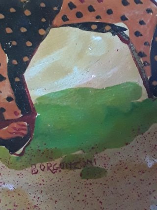 Coppia piatti Ceramica d'Arte G. Borgonzoni