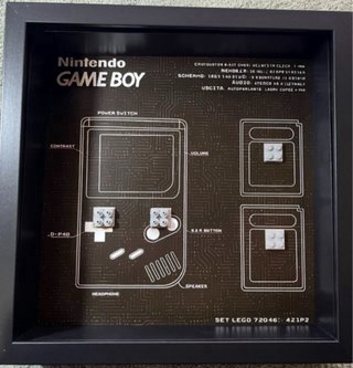 Quadro Lego Nintendo Game Boy Set 72046