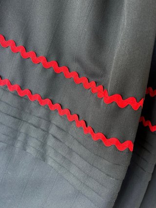 Traje de baile gallego negro