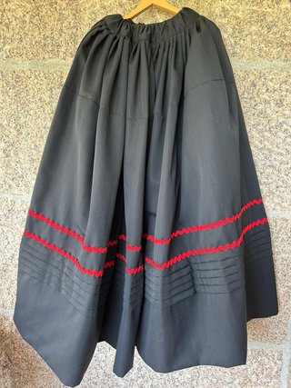 Traje de baile gallego negro