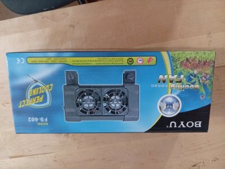 Ventilador doble BOYU para acuario