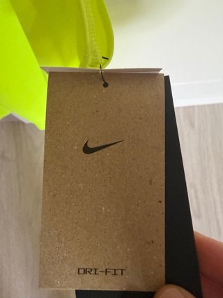 Camiseta Running Nike Tirantes amarillNeón Talla S