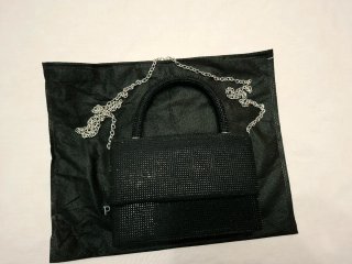 Bolso fiesta strass negro Paco Martinez