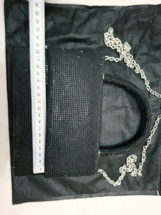 Bolso fiesta strass negro Paco Martinez