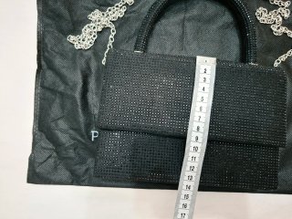 Bolso fiesta strass negro Paco Martinez
