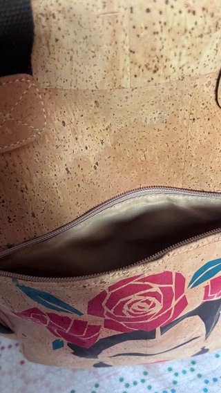 Mochila impermeable Frida Kahlo Beige/Teal