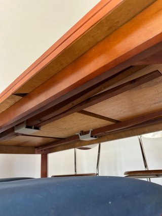 Mesa de comedor de madera extensible