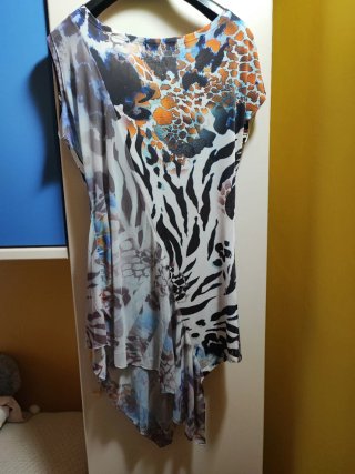 Maglia lunga fantasia animalier