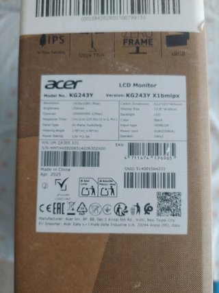 Monitor Acer Negro