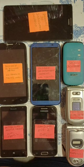 Lote 23 móviles Asus, Huawei, Samsung, Wiko