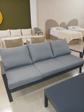 Conjunto de jardín aluminio y tela