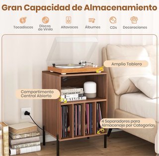 Mueble para Tocadiscos Costway NUEVO