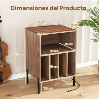 Mueble para Tocadiscos Costway NUEVO