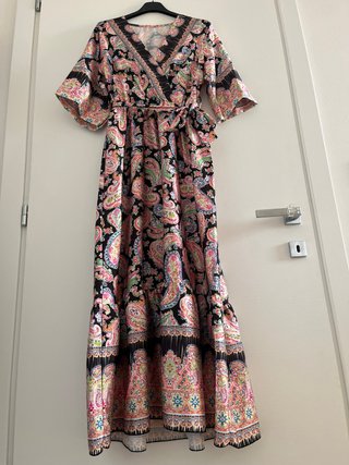 Vestito lungo fantasia floreale