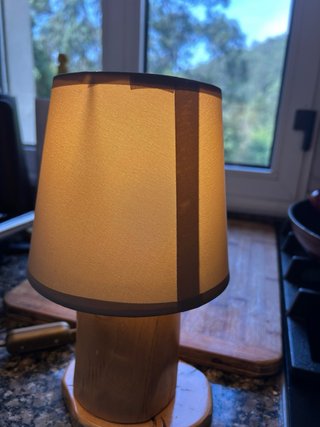 Lámparas de mesa rústicas de madera