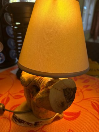 Lámparas de mesa rústicas de madera