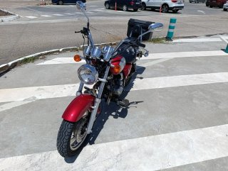 Moto MEKO California Roja y Plateada