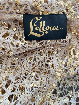 Blusa Lelloue Lentejuelas Doradas