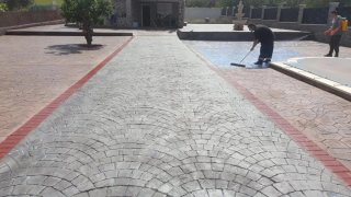 Hormigón impreso para exteriores