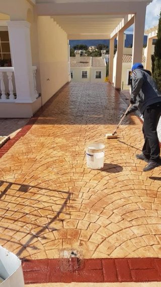 Hormigón impreso para exteriores