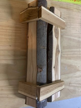 Conjunto chupitos madera y cristal