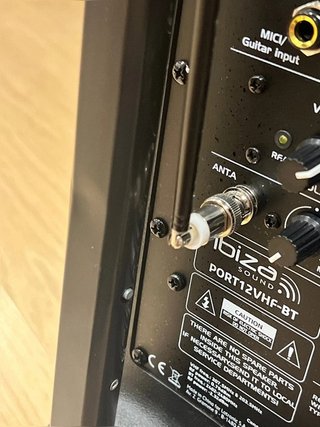 Ibiza port12vhf -BT Altavoz PA Portátil BT Alimentado por Batería de 12"/30 cm