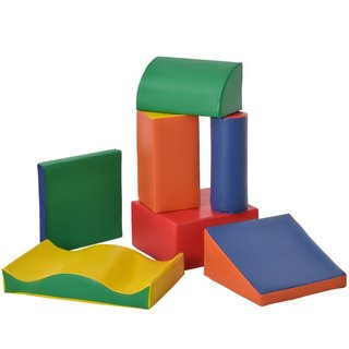 Set 7 Blocchi di Costruzioni Morbide per Bambini d