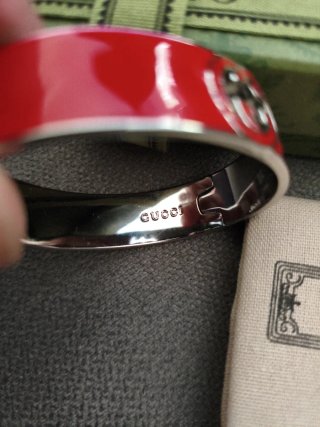 Pulsera Gucci Roja y Plateada