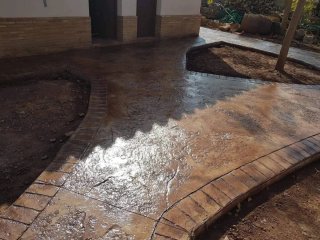 Hormigón impreso para exteriores