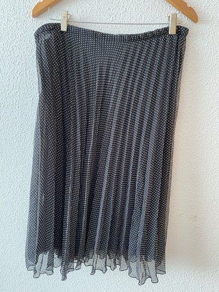 Conjunto falda y camisa lunares talla 46