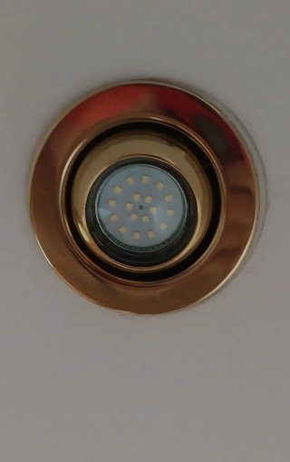 Focos empotrables dorados para lámparas Led