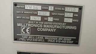 Fresadora CNC Milltronics VM16 Vertical