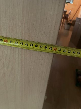 Cajonera de madera y plástico naranja
