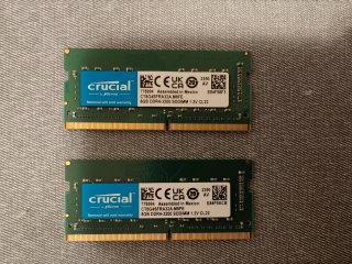 2x Crucial 8GB DDR4 RAM 3200MHz SODIMM