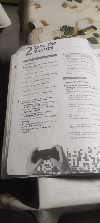 Libro de inglés de 1 bachillerato, el cuaderno
