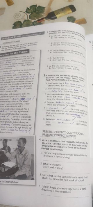 Libro de inglés de 1 bachillerato, el cuaderno