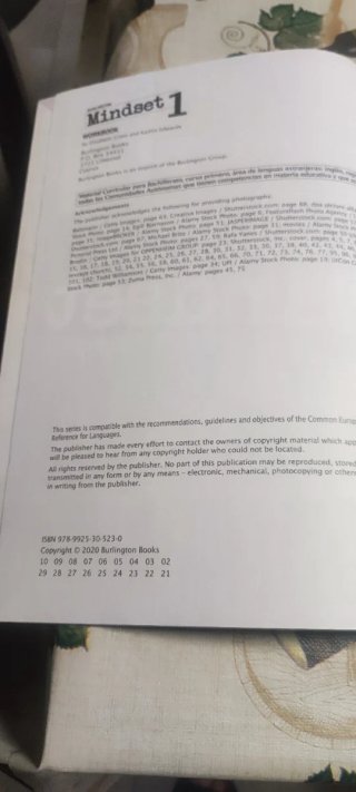 Libro de inglés de 1 bachillerato, el cuaderno