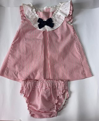 Conjunto Vestido y Pololo Verano Niña, 3-6 meses