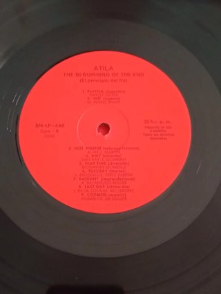 Vinilo Atila The Beginning of the End 1975