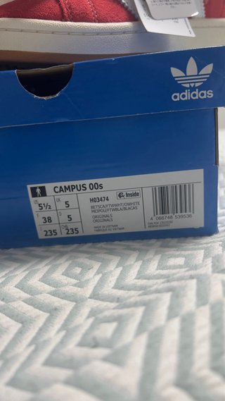 Adidas Campus 00s Rojas Talla 38