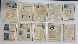Lote 10 Novelas Pulp Antiguas Molino