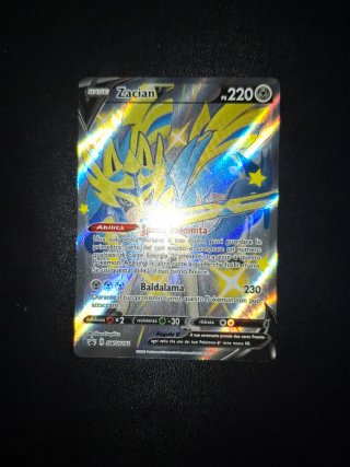 Zacian V Full Art Shiny SWSH292 Carta Pokémon